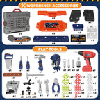 Kids Tool Bench with Electric Drill, Toddler Tool Set for Boys Ages 3-5 6-8