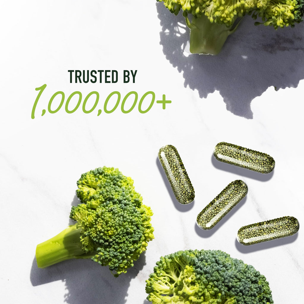 50MG Sulforaphane Supplement from Broccoli Sprouts | NRF2 Activation, Cellular Health & Immune Support | Glucoraphanin, Myrosinase & Antioxidants | 3rd Party Tested | 120 Broccoli Seed Microbeadlets