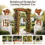 ScienGarden Solid Fir Wood Garden Arch Trellis for Climbing Plants Outdoor