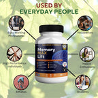 GREENVIFY Memory MAX Lift Brain Support Supplement, Nootropic Cognitive Focus Formula, 60 Capsules
