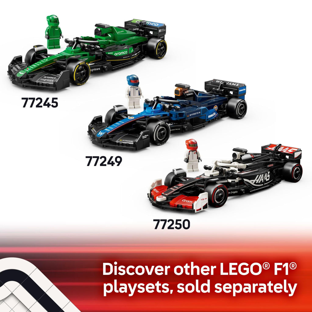 LEGO Speed Champions Kick Sauber F1 Team C44 Race Car Toy - Building Set for Kids, Boys & Girls, Ages 10+ - Toy Car for F1 Fans - Gift Idea for Birthday - 77247
