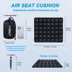 MTGKY Sondor Travel Seat Cushion,Inflatable Travel Seat Cushion for Airplane,Portable & Adjustable,Airplane Gadgets,Inflatable Cushion for Wheelchair, Travel,Driving,Office Work