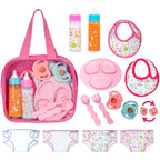 fash n kolor My Sweet Baby Disappearing Doll Feeding Set | Baby Care 6 Piece Doll Feeding Set (13 Pc Set)