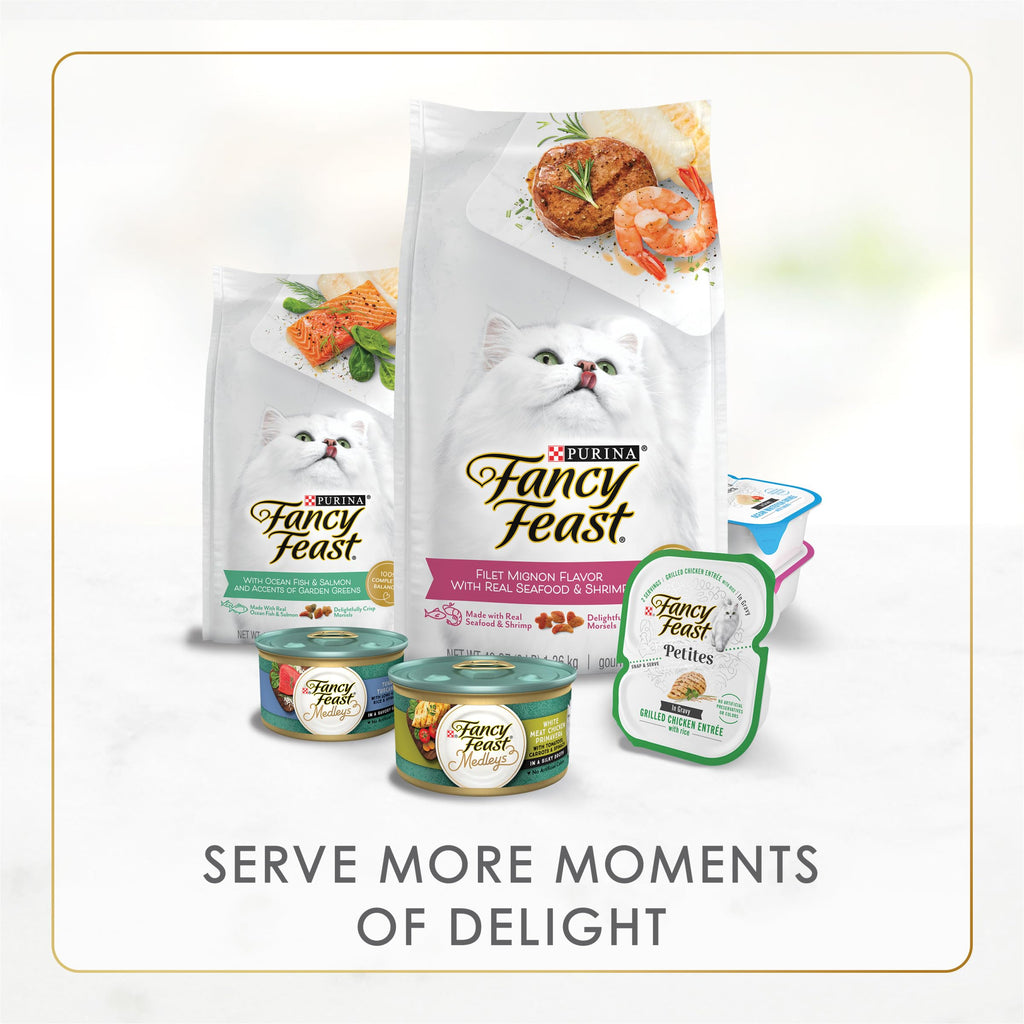 Purina Fancy Feast Delights with Cheddar Wet Cat Food, 3 oz cans, 24-Pack