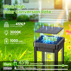 KOOPER Taller Solar Pathway Lights Outdoor, 4 Pack Upgraded Brighter Solar Garden Lights Solar Powered, Up To 15 Hours Outdoor Solar Lights for Yard Landscape Lighting Path Walkway Driveway Sidewalk