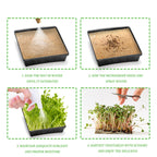 Tosnail 80 Pack 5 x 5 Inches Hemp Grow Mats, Jute Fiber Grow Mats, Sprouting Mat, Hemp Pads for Indoor Microgreens Growing, Wheatgrass Sprouts