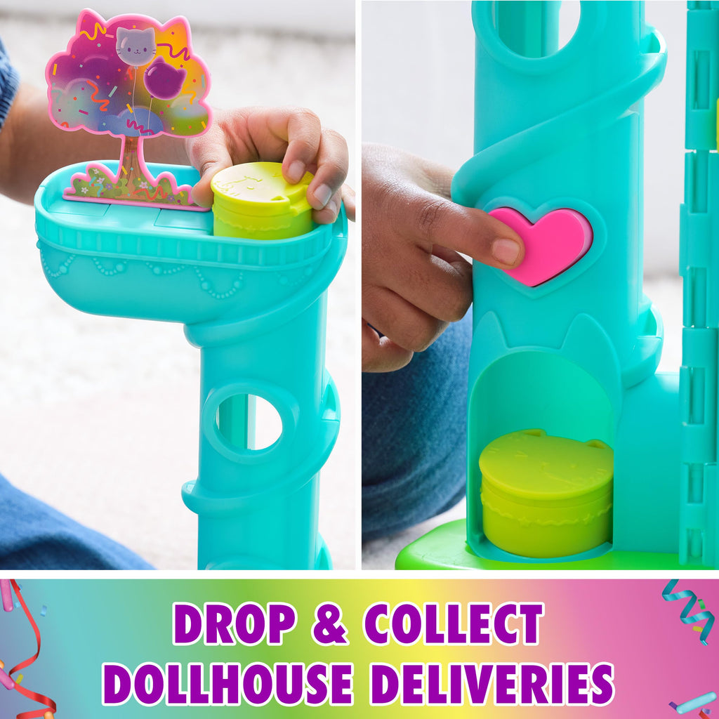 Gabby's Dollhouse, 14 Pc Celebration Dollhouse, 25-Inches Tall, with Toy Figures, Doll House Furniture & 10 Sounds, Kids Toys for Girls & Boys Ages 3+