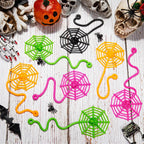 HLARTNET 40Pcs Sticky Spider Web Hand Party Favors, Spider Toys Bulk for Kids Boys, Gifts for Birthday Halloween Goodie Bag Filler or Classroom Prizes