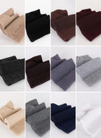Hugh Ugoli Diabetic Socks for Men, Loose Ankle Extra-Wide Socks Rayon, Thin, Seamless Toe and Non-Binding Top, 8 Pairs, Navy Blue/Melange Grey, Shoe Size: 11-13