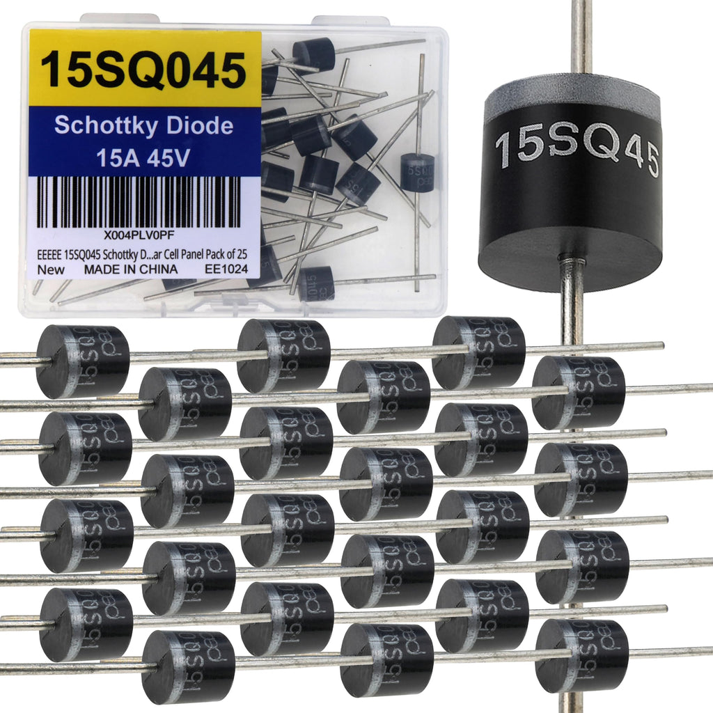 EEEEE 15SQ045 Schottky Diode (25pcs) 15A 15 Amp 45 Volt 45V Diode Axial Schottky Blocking Silicon Diodes