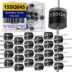 EEEEE 15SQ045 Schottky Diode (25pcs) 15A 15 Amp 45 Volt 45V Diode Axial Schottky Blocking Silicon Diodes