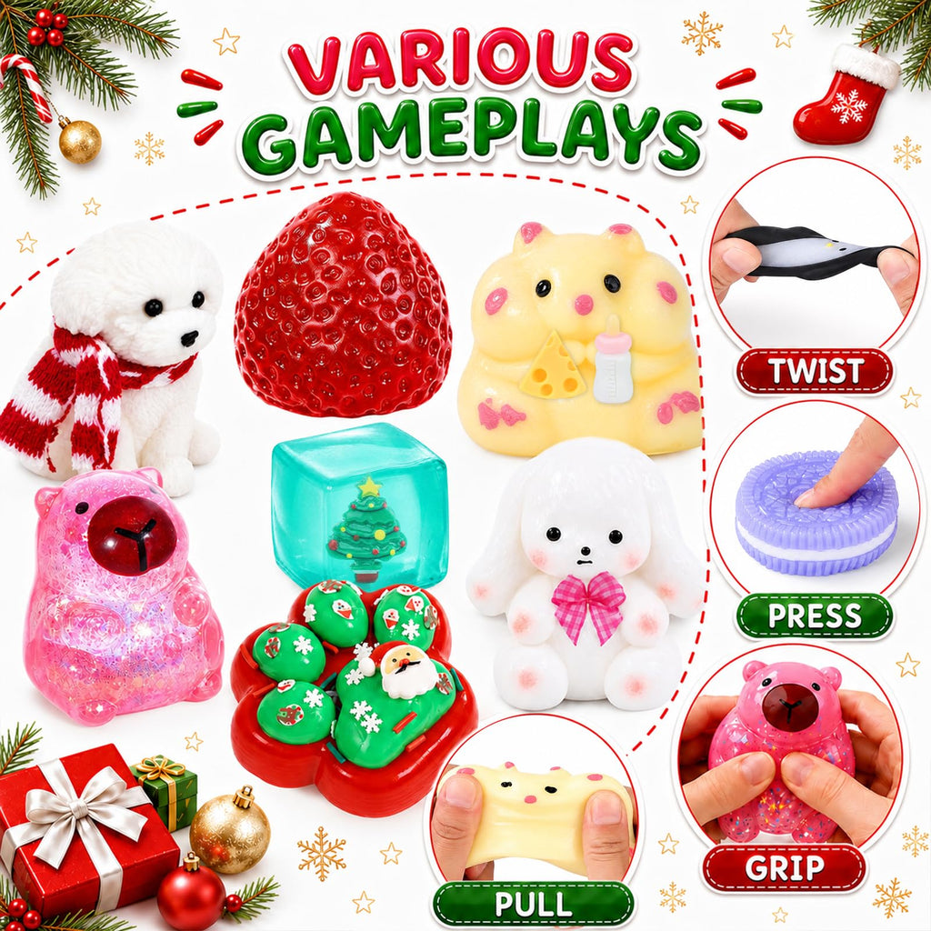 Advent Calendar 2026 Christmas 24 Days Countdown Calendar Squishy Toys