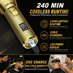 FADEKING Professional Hair Clippers for Men, Cordless Clipper & Trimmer Kit
