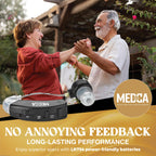 Behind the Ear Sound Amplifier - BTE Hearing Ear Amplification Device and Digital Hearing Aids for Seniors PSAD for the Hard of Hearing, Noise Reducing, Black, By MEDca