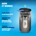 Thermacell Fuel-ZoneGuard Base Fuel Powered Mosquito Repeller; 15-Foot Zone of Scientifically Proven Outdoor Protection; Patio Shield; 12-Hr Refill; DEET-Free; Bug Spray Alternative; Black