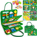 Gojmzo Busy Board Montessori Toys for Toddler Year Old Boy Girl Birthday Gifts, Busy Book Sensory Toys for Toddlers, Learning Educational Toddler Travel Activities