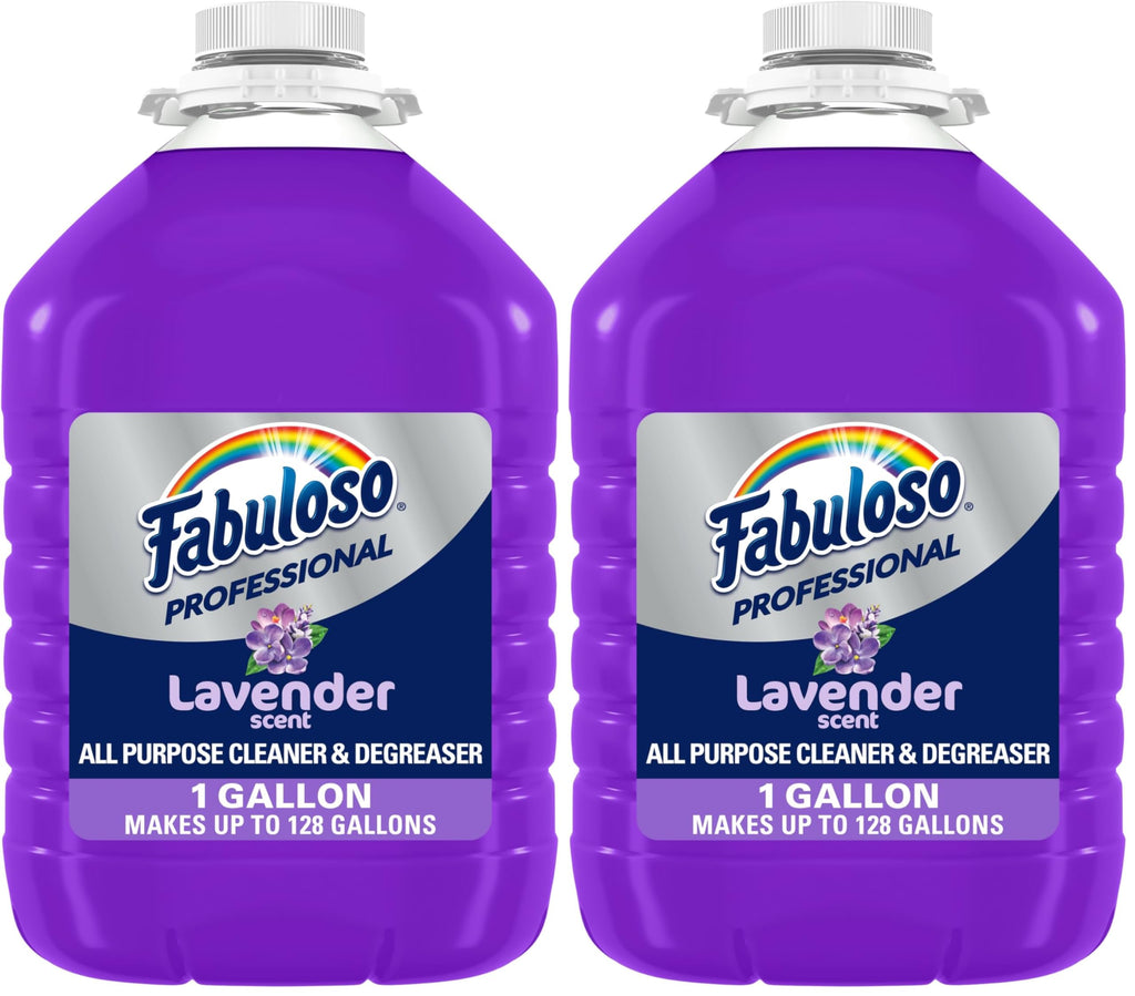 Fabuloso Professional All Purpose Cleaner & Degreaser - Lavender, 1 Gallon (Pack of 2)