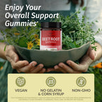 HERBAMAMA Beet Root Gummies - Beets Supplements for Energy & Immune Support - Circulation & Heart Support Supplements - 90 Beet Root Chews (45 Servings)