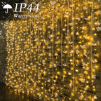 Soagrc 200 LED Warm White Curtain Fairy Lights 9.8x6.6FT Plug in