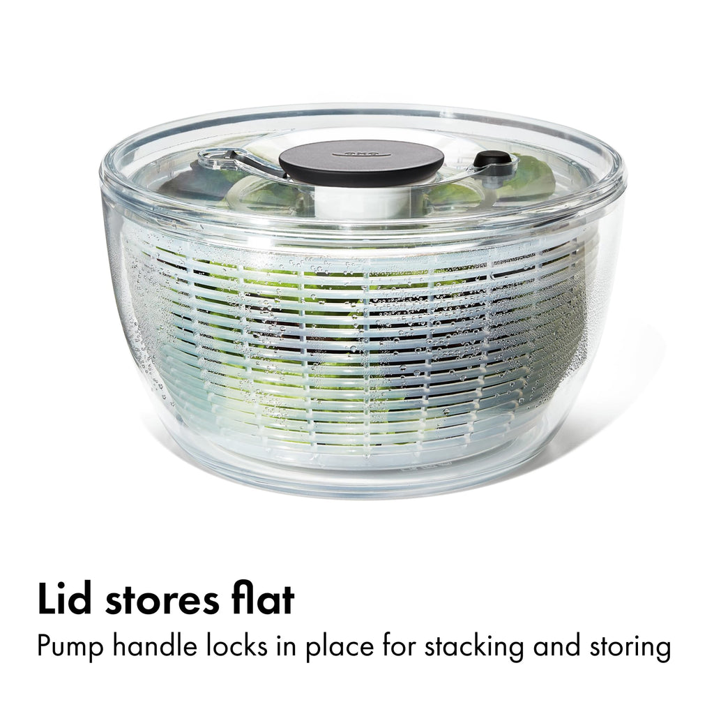 OXO Good Grips 6.22 Qt Salad Spinner, Vegetable Washer with Bowl & Strainer