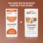 Schmidt's Aluminum Free Natural Deodorant Sandalwood & Citrus 2.65 oz 2 ct