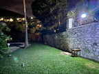 intelamp Solar Outdoor Lights,6000mAh Motion Sensor with Dual Sensors,Waterproof Solar Flood Lights 270°Wide Angle for Outside with 3 Modes