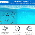 Swimline 8039 Premium Extra Strong Leaf Skimmer Net Head Cleaner for Swimming Pool Spa Fountain Pond Hot Tub Leaves Bugs Debris Fine Cleaning Maintenance, Heavy Duty Large, Blue