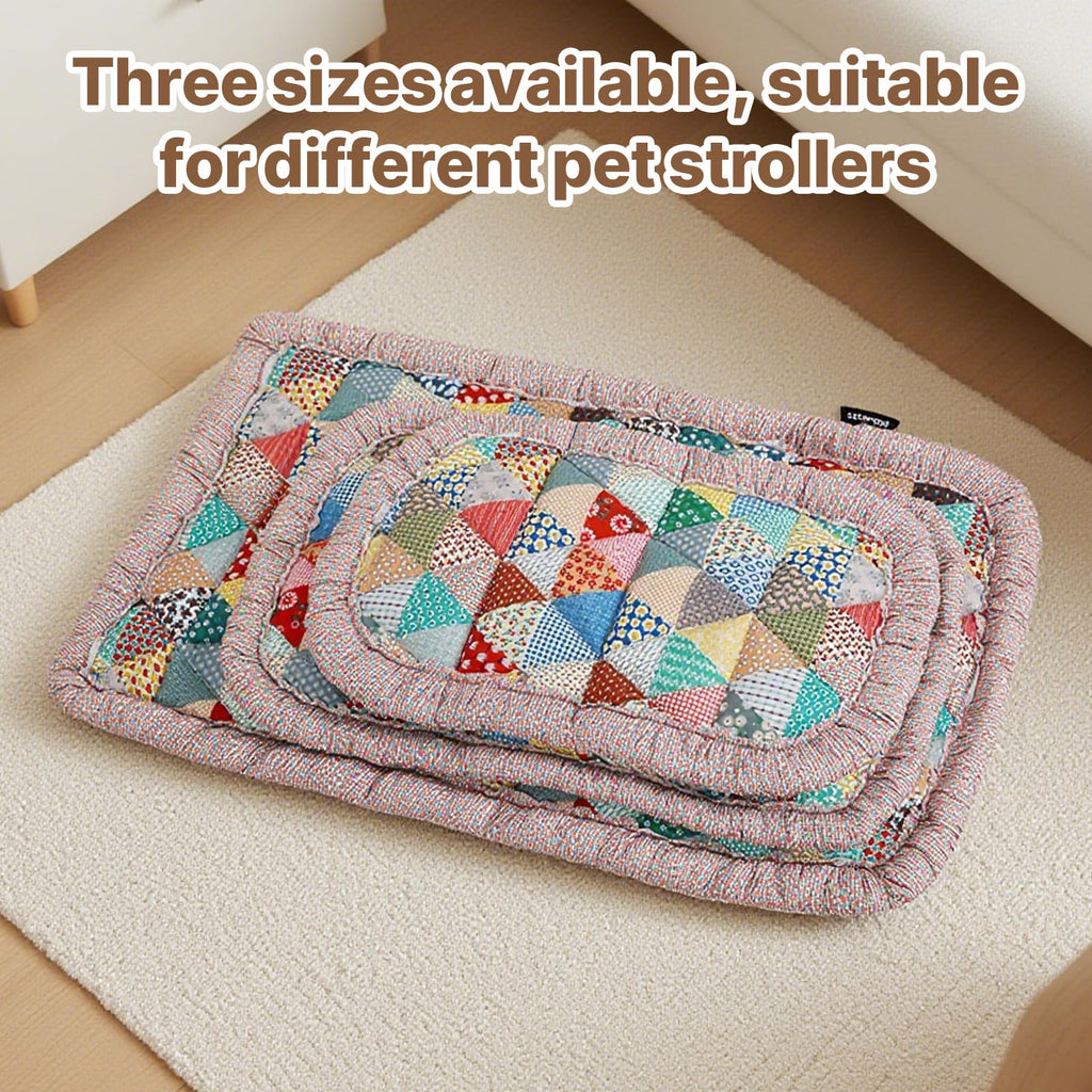 Beberoad Reversible Pet Stroller Mat - Double-Sided Cooling and Warming Mat, Washable Mat, Suitable for Cats and Medium-Sized Dogs, Use in All Seasons