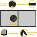 LIAMST Garage Door Screen for 18x7FT ，2 Car Garage Doors- Reinforced Fiberglass Door Screen,Stronger High Energy Magnets ， Magnetic Screen Door…