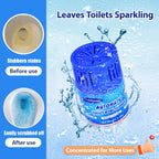 OceanBreezy Toilet Bowl Cleaners 2 Bottles | Automatic Long-Lasting Blue Toilet Cleaner Tablets, Septic Safe Toilet Bowl Tablets in Bottles | Larger capacity | Prevent Stain Buil（2800 Flushes Each）