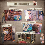 CUTEBEE Book Nook Kit - DIY Miniature House Dollhouse Kit for Adult and Teens, Booknook Bookshelf Decor Alley Model Build with LED Light, Gifts for Family and Friends (The Long Goodbye)