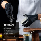 TitanFlex Disposable Nitrile Exam Gloves, 6-mil, Black, XL 100-ct Box, Heavy Duty, for Cooking, Mechanics, Latex Free, Food Safe Rubber for Food Prep