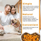 Olewo Carrots Digestive Dog Food Supplement, effective dog diarrhea relief for over 35 years, adds natural source vitamins to any dog food to promote overall health, 1-ingredient, non-GMO product, Made in Germany, 2.2 Pounds