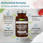 Igennus Methylated Multivitamin for Men & Women 2-Pack, All-Day Nutrient Delivery, Pure & Clean, Methylfolate & Methylcobalamin, High Strength MTHFR Supplement, Non-GMO & Halal, 30 Day Supply