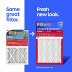 Filtrete 14x25x1 Air Filter, MERV 11, MPR 1000, Allergens & Pet Dander, 3-Month AC and Furnace Filters, Cleaner Air, Reliable Airflow, 6 HVAC Filters (Actual Size 13.68 x 24.68 x 0.81 in)