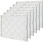 Amazon Basics 20x25x1 Air Filter 6-Pack, MERV 8 AC Furnace Filters, Removes Dust, Electrostatic, Allergen Control (Actual Size: 19.75" x 24.75" x 0.75")