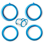 AR-PRO Pool Cleaner Front Tire and Rear Tire Combo Kit, Compatible with Poolvergnuegen Super Hump 896584000-143 and 896584000-082 (2-Pack Front & 2-Pack Rear)