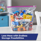 Hefty Slider Kitchen Storage Bags, Gallon Size, 66 Count (Pack of 4)
