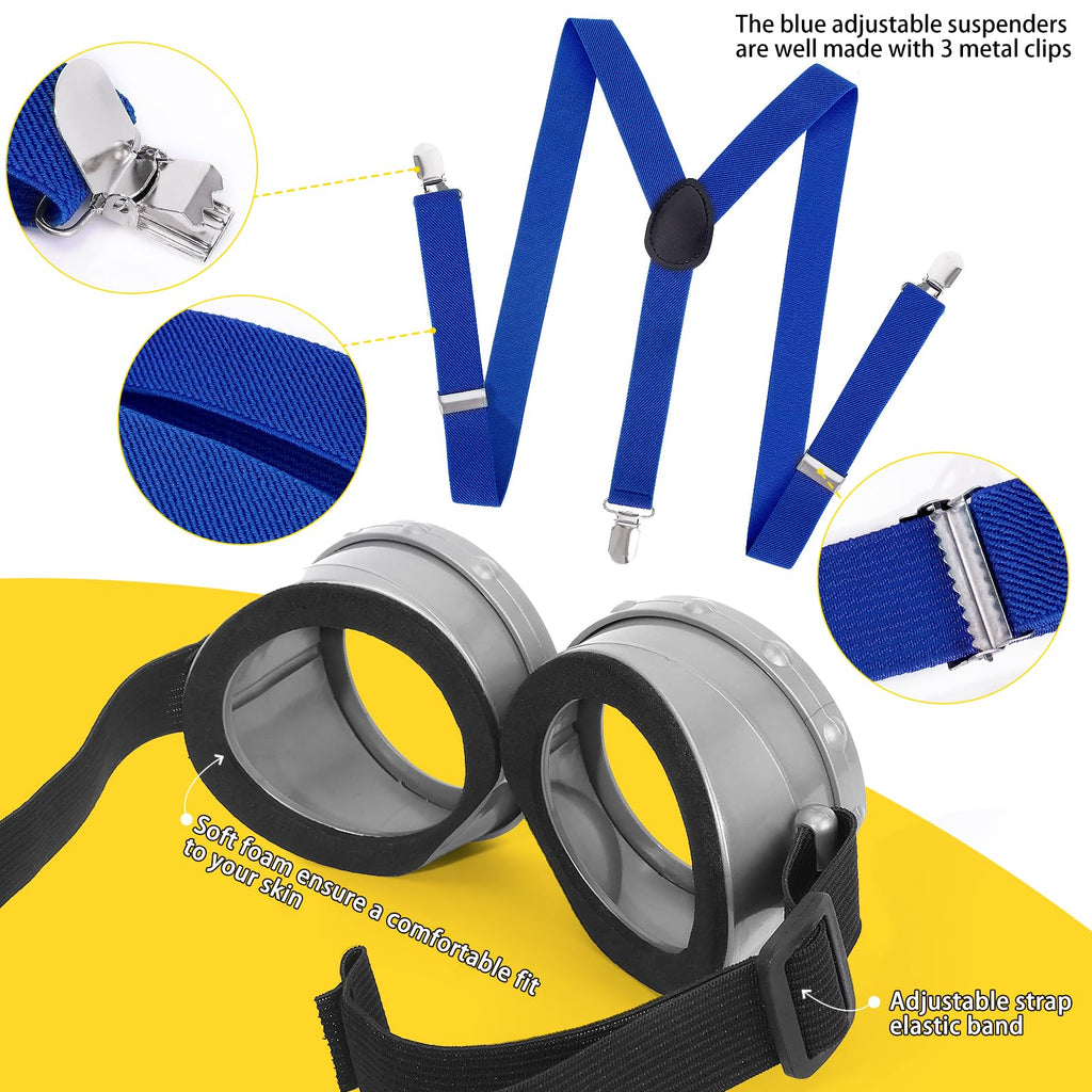 HEYFIZZ 4 Pcs Adult Halloween Costume Accessories, Easy Costume Men Women