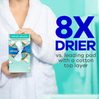 Always Pure Cotton Feminine Pads for Women, FlexFoam Pads with Wings, Size 2, Heavy Absorbency, Unscented, 72 Count (3 Packs of 24)