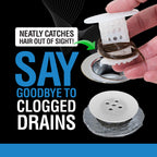 TubShroom Bathtub Drain Hair Catcher – In-Drain Tub Strainer & Clog Prevention Protector, Fits Standard 1.4”–1.75” Tub Drains, Easy Clean, Captures Human & Pet Hair out of Sight (Clear)