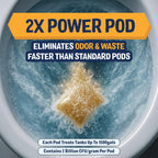 Odor Eliminating Septic Tank Treatment Pods with 2X Strength - 12 Month Supply of Septic & Sewage Cleaner - Helps Prevent Backups & Repairs - by Septic Snackers