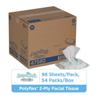 Georgia-Pacific Angel Soft Professional Series Polyflex 2-Ply Facial Tissue Paper (47580),96 Sheets Per Pack, 54 Bulk Tissue Packs Per Case, Fits Any Dispenser