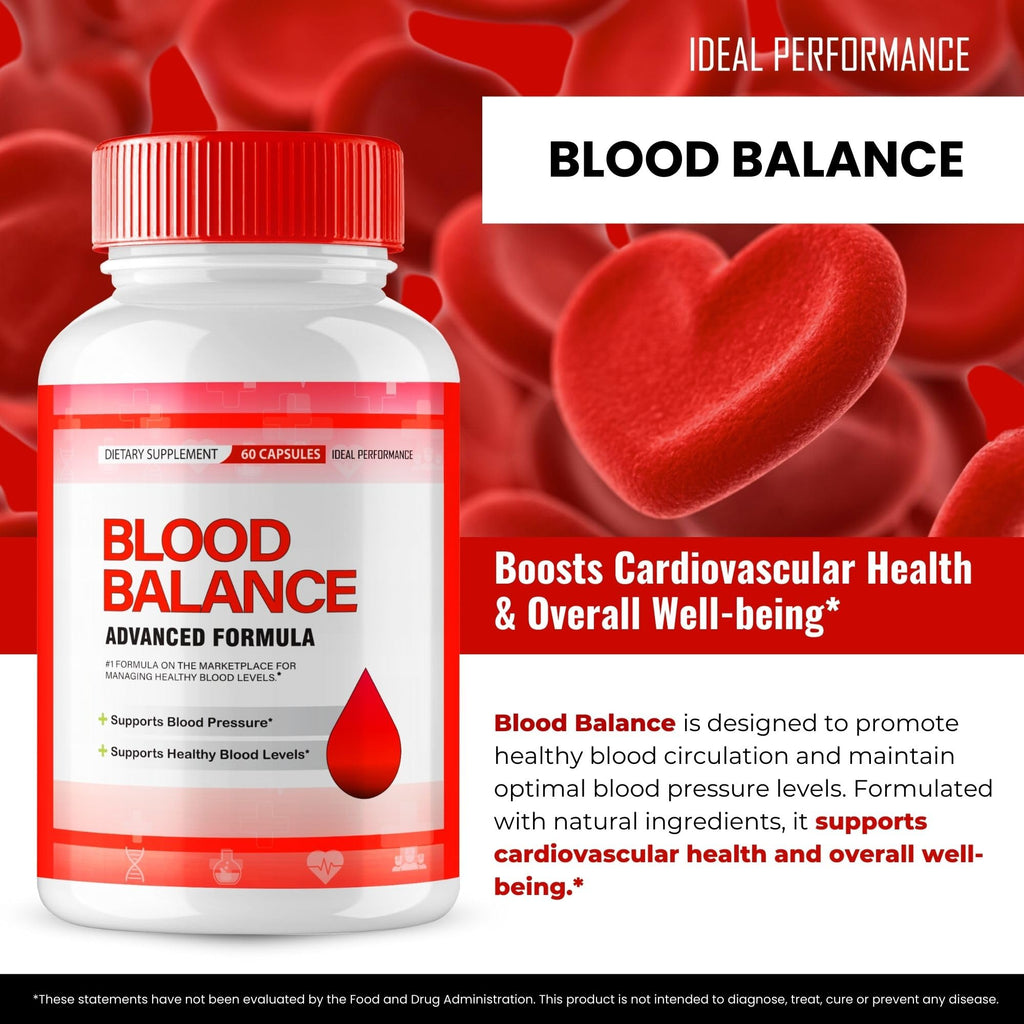 Blood Balance Blood Formula Support Supplement Capsules, Official BloodBalance Pills - Extra Strength, Premium Formula for Healthy Circulation & Stable Levels, All Natural Health Reviews (2 Pack)
