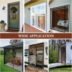 Yotache Custom Magnetic Screen Door, Reinforced Polyester Mesh with Full Frame Hook&Loop Strip for Patio, Balcony, Front Door