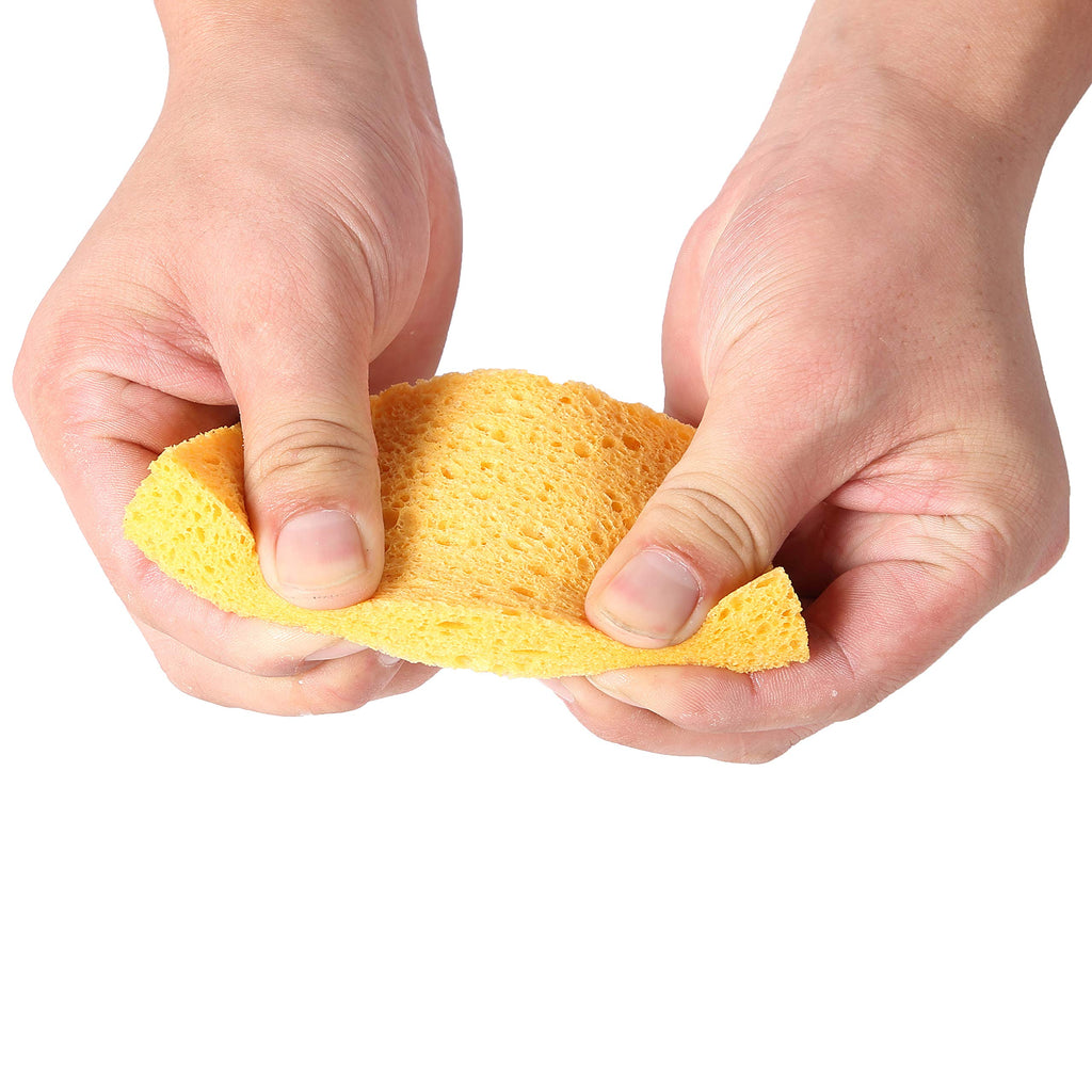 ARCLIBER Cleaning Sponge,Kitchen Sponges Pack,Non-Scratch Cellulose Sponge for Bathroom,Cars,Colorful Compressed Sponge (36 Pack)