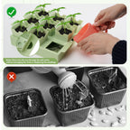 GREENBAZZAR Seed Starter Tray with Lift-Out Handles for Easy Transplanting