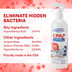 CleanSmart CPAP Disinfectant Spray, Kills 99.9% of Bacteria and Viruses on CPAP Equipment, No Residue, 16 oz (Pack of 2)