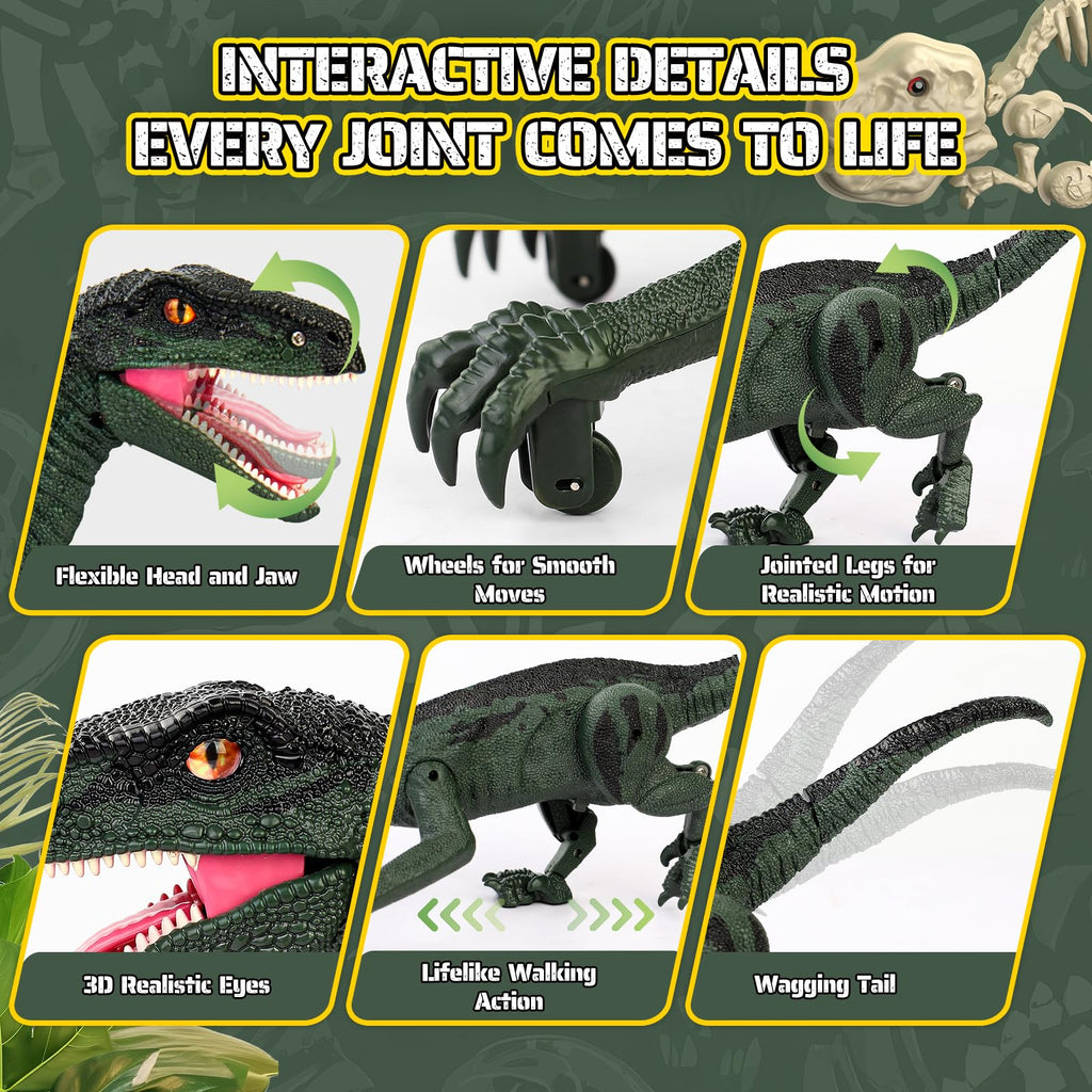 Dinosaur Toys for Kids, 2.4GHz Remote Control Dinosaur with Walking
