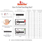 FlameReflection Stainless Steel Rings for Women Infinity Wedding Set Round CZ Cubic Zirconia Halo Engagement Bridal Jewelry Set Size 9